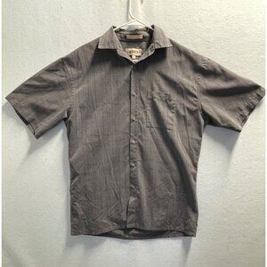 Campia Moda Size Medium Mens Grey Print Shirt Vintage Shirt